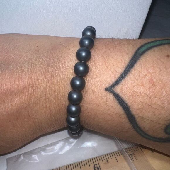 Vintage Metal Ball Beaded Stretch Bracelet - Picture 1 of 4